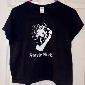 Stevie Nicks Graphic Tee in Black and White